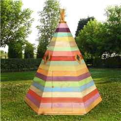 INSTALLED - 7ft x 6ft (2.11m x 1.77m) - Stowe Wigwam Playhouse INSTALLATION INCLUDED
