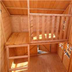 INSTALLED - 7ft x 6ft (1.79m x 2.09m) - Crib Playhouse - 12mm Tongue and Groove INSTALLATION INCLUDED