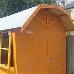Installed - 7ft X 7ft (2.05m X 1.97m) - Stowe Tongue & Groove - Apex Garden Shed /barn - 1 Window - 12mm Tongue And Groove Floor  Installation Included