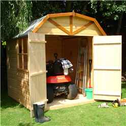 Installed - 7ft X 7ft (2.05m X 1.97m) - Stowe Tongue & Groove - Apex Garden Shed /barn - 1 Window - 12mm Tongue And Groove Floor  Installation Included