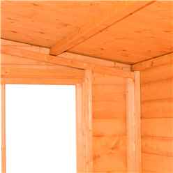 Installed - 8ft X 8ft  (2.39m X 2.39m) Tongue And Groove - Potting Shed With Opening Side Window Installation Included