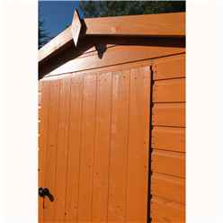 Installed 10ft X 8ft  (2.99m X 2.39m) - Tongue And Groove Security - Apex Garden Wooden Shed/workshop - Single Door - 12mm Tongue And Groove Floor And Roof Installation Included