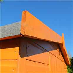 Installed 10ft X 8ft  (2.99m X 2.39m) - Tongue And Groove Security - Apex Garden Wooden Shed/workshop - Single Door - 12mm Tongue And Groove Floor And Roof Installation Included