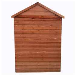 4ft x 3ft (1.21m x 0.96m) - Windowless - Pressure Treated Overlap Shed - Double Doors - Apex Roof