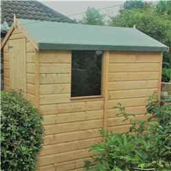 Installed 6ft X 4ft (1.82m X 1.2m) - Pressure Treated Tongue And Groove - Apex Garden Shed/workshop - 1 Window - Single Door - 10mm Solid Osb Floor - Includes Installation