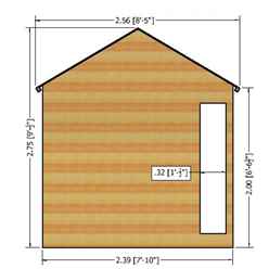 10ft x 8ft (2.99m x 2.39m) - Premier Wooden Summerhouse - Bifold Doors - 12mm T&G Walls - Floor - Roof 
