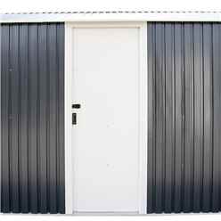 OOS - AWAITING RETURN TO STOCK DATE - 12ft x 38ft Value - Metal Garage - Anthracite Grey (3.72m x 11.45m)