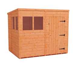 8ft X 6ft Tongue And Groove Pent Shed (12mm Tongue And Groove Floor And Roof)