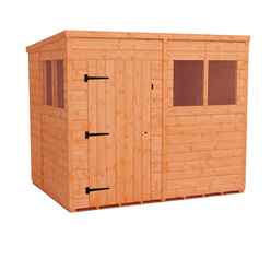 8ft X 6ft Tongue And Groove Pent Shed (12mm Tongue And Groove Floor And Roof)