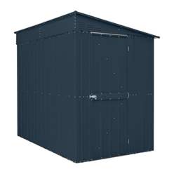 5ft x 8ft Premier EasyFix - Lean To Pent - Metal Shed - Anthracite Grey (1.55m x 2.42m)