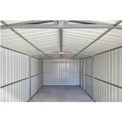 OOS - BACK MARCH 2022 - 10ft x 19ft Premier EasyFix - Double Hinged - Metal Garage - Anthracite Grey (3.07m x 5.88m)