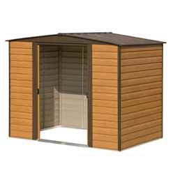 INSTALLED 8ft x 6ft Woodvale Metal Sheds (2530mm x 1810mm) INCLUDES FLOOR AND INSTALLATION 