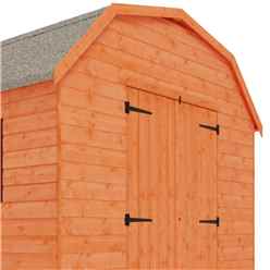 6ft X 8ft Tongue And Groove Barn With 2 Windows (12mm Tongue And Groove Floor And Roof)