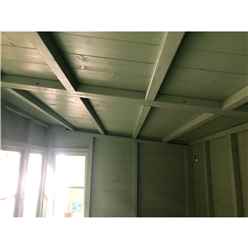 6ft x 6ft (1.83m x 1.83m) - Premier Pent Wooden Summerhouse - Potting Shed - 2 Opening Windows - Single Side Door - 12mm T&G Walls - Floor - Roof 