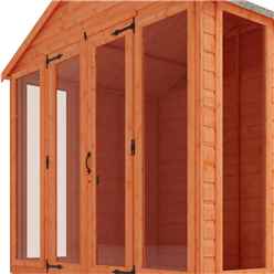 6ft X 8ft Full Pane Summerhouse (12mm Tongue And Groove Floor And Apex Roof)