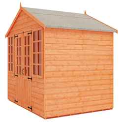 6ft X 8ft Classic Summerhouse (12mm Tongue And Groove Floor And Apex Roof)