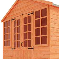 6ft X 8ft Classic Summerhouse (12mm Tongue And Groove Floor And Apex Roof)