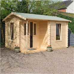 4.2m x 3.3m Home Office Apex Log Cabin - 28mm Wall Thickness (14ft x 11ft) 
