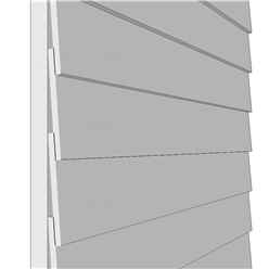 10ft x 8ft (2.99m x 2.39m) -  Windowless Dip Treated Overlap - Apex Garden Shed - Double Doors