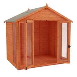 6ft X 8ft Full Pane Summerhouse (12mm Tongue And Groove Floor And Apex Roof)