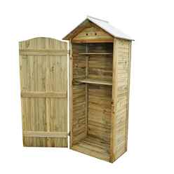3ft X 2ft (93cm X 58cm) Pressure Treated Tongue And Groove Tall Wooden Storage Unit