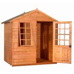 5ft X 7ft Georgian Style Summerhouse (12mm Tongue And Groove Floor And Apex Roof)
