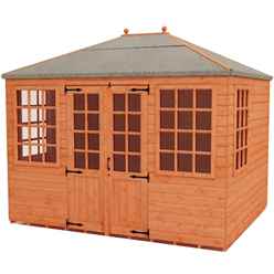 10ft X 8ft Pavilion Summerhouse (12mm Tongue And Groove Floor And Roof)