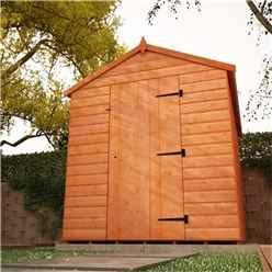 8ft X 6ft Tongue And Groove Apex Shed With 4 Windows And Single Door (12mm Tongue And Groove Floor And Roof)