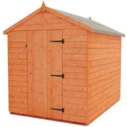 12ft X 6ft Tongue And Groove Apex Shed With 6 Windows And Single Door (12mm Tongue And Groove Floor And Roof)