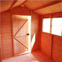 10ft X 7ft Tongue And Groove Apex Shed With 4 Windows And Single Door (12mm Tongue And Groove Floor And Roof)