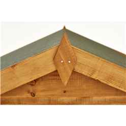 8ft x 6ft Premium Tongue and Groove Apex Shed - Double Doors - 4 Windows - 12mm Tongue and Groove Floor and Roof