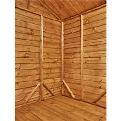 12ft x 4ft Premium Tongue and Groove Apex Shed - Single Door - Windowless - 12mm Tongue and Groove Floor and Roof