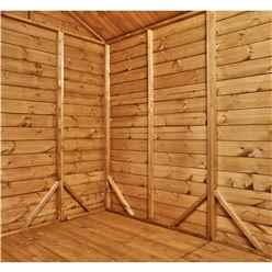 6ft x 4ft Premium Tongue and Groove Apex Shed - Double Doors - Windowless - 12mm Tongue and Groove Floor and Roof