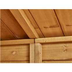 8ft x 6ft Premium Tongue and Groove Pent Shed - Single Door - 4 Windows - 12mm Tongue and Groove Floor and Roof