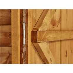 4ft x 4ft  Premium Tongue and Groove Pent Shed - Double Doors - 2 Windows - 12mm Tongue and Groove Floor and Roof