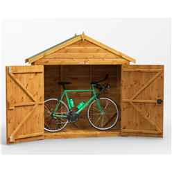 6ft x 2ft  Premium Tongue and Groove Apex Bike Shed - 12mm Tongue and Groove Floor and Roof