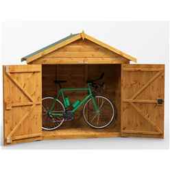 6ft x 3ft  Premium Tongue and Groove Apex Bike Shed - 12mm Tongue and Groove Floor and Roof