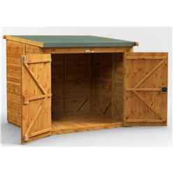6ft x 5ft  Premium Tongue and Groove Reverse Pent Bike Shed - 12mm Tongue and Groove Floor and Roof