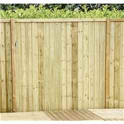 5ft (1.52m) Vertical Pressure Treated 12mm Tongue & Groove Fence Panel