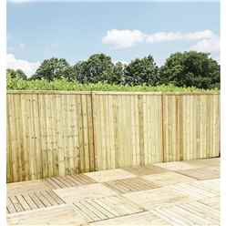 4ft (1.22m) Vertical Pressure Treated 12mm Tongue & Groove Fence Panel