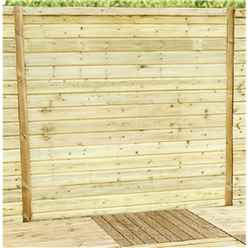 4ft (1.22m) Horizontal Pressure Treated 12mm Tongue & Groove Fence Panel