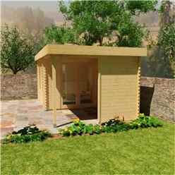 18ft X 12ft Yogi 44mm Log Cabin (19mm Tongue And Groove Floor And Roof) (5350x3550)
