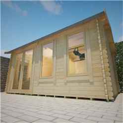 18ft X 12ft Ralph 44mm Log Cabin (19mm Tongue And Groove Floor And Roof) (5350x3550)