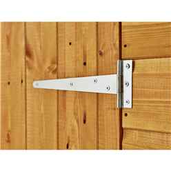 6ft x 4ft Security Tongue and Groove Pent Shed - Double Door - 12mm Tongue and Groove Floor and Roof