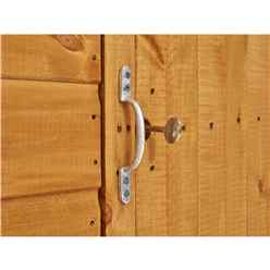 6ft x 4ft Security Tongue and Groove Pent Shed - Double Door - 12mm Tongue and Groove Floor and Roof