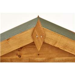 8ft x 6ft Security Tongue and Groove Apex Shed - Double Doors - 4 Windows - 12mm Tongue and Groove Floor and Roof