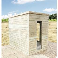 8ft x 8ft Corner Pressure Treated T&G Pent Summerhouse + Safety Toughened Glass + Euro Lock with Key + SUPER STRENGTH FRAMING