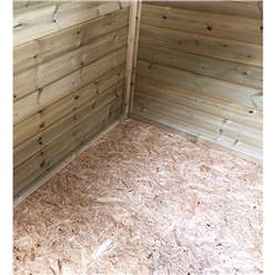 3FT x 4FT  REVERSE Windowless Super Saver Pressure Treated Tongue & Groove Apex Shed + Single Door + High Eaves (72
