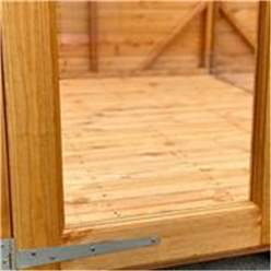 4ft X 4ft Premium Tongue And Groove Pent Summerhouse - Double Doors - 12mm Tongue And Groove Floor And Roof