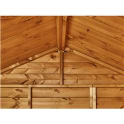 8ft x 4ft Premium Tongue And Groove Pent Summerhouse - Double Door - 12mm Tongue And Groove Floor And Roof